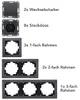 MILOS Starter 16-tlg PRO Anthrazit 8x Steckdose 2x Schalter Produktbild-Vorschau 4