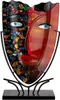 Casablanca by Gilde  Glasart ovale Dekovase Face Visage  H. Produktbild-Vorschau 3