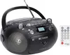 A black Retekess TR630 boombox with a remote control is shown against a white background. Produktbild-Vorschau