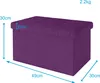 Intirilife Faltbare Sitzbank 49x30x30 cm in NEBEL LILA - Produktbild-Vorschau 2