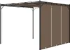 vidaXL Gartenpavillon mit Seitenvorhang 3x3x2,25 m Taupe Produktbild-Vorschau 4