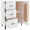 vidaXL Příborník vysoký lesk bílý 69,5x34x90 cm Dřevěný Náhled obrázku produktu 7