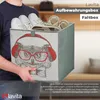 Textil-Aufbewahrungsbox Eulenmuster 31x31x31 Produktbild-Vorschau 7