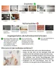 An infographic showing recommended and not recommended surfaces for applying wall stickers, along with instructions on how to remove them. Produktbild-Vorschau