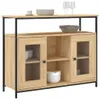 vidaXL Příborník Sonoma Dub 100x35x80 cm výrobek ze dřeva Náhled obrázku produktu 3