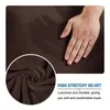 (Braun) Quadratischer Hockerbezug Stretch-Ottomanenbezug Produktbild-Vorschau 5