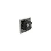 A white thermostat with a black electronic module attached to the back, mounted on a white wall plate. Anteprima dell’immagine prodotto