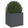 vidaXL Pflanzkübel Anthrazit 49x47x46 cm Stahl Produktbild-Vorschau 4