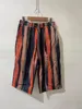 ASKSA Damen Sommer Leinenhose Luftig Hohe Taille Caprihose Produktbild-Vorschau 3