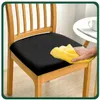 Stretch Sitzbezug für Stühle - 40 x 40 cm - Schwarz Samt - Produktbild-Vorschau 5