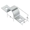 Morsetto R.L26xL20mm STA blu zincato per tubi 26mm 1 Anteprima dell’immagine prodotto 2