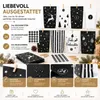 24 stuks adventskalender zakjes, zwart, om te vullen, met Productafbeelding-voorbeeld 2