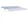 vidaXL Markise Automatisch Einziehbar 400x350 cm Blau und Produktbild-Vorschau 4