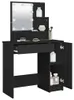 vidaXL Coiffeuse avec LED noir 86,5x35x136 cm Voir les images du produit 6