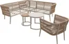 Flieks Rattan Gartenloungeset 6-tlg., Balkonmöbelset für Produktbild-Vorschau 8