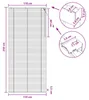 Żaluzja vidaXL, biała, 110 x 250 cm, 35 mm, lite drewno Podgląd zdjęcia produktu 8