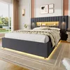 Postel okwish 140x200 s nočními lampičkami a úložným Náhled obrázku produktu 3