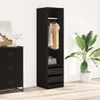 vidaXL Kleiderschrank mit Schubladen Schwarz 50x50x200cm Produktbild-Vorschau 2