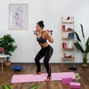 Relaxdays Pilatesstab, 2 Widerstandsbänder mit Fußschlaufe, Produktbild-Vorschau 5