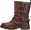 Rieker Damen Stiefelette Biker Boot mit Reißverschluss und Produktbild-Vorschau 5