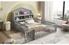 Zubaliya Massivholz Kinderbett - 140x200 cm Grau - Produktbild-Vorschau 6