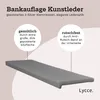 XXL Klemmkissen mit 1 Leiste, Sitzauflage Bank, weich Produktbild-Vorschau 2
