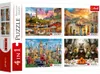 TREFL Puzzle Villes peintes et cochons d'eau 4x1000 dlks Voir les images du produit 1