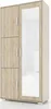 Garderobenschrank LUX 2, mit Spiegel und Fächern, Produktbild-Vorschau 2