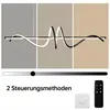 JDONG LED-Pendelleuchte, 100cm Schwarz Pendelleuchte, Produktbild-Vorschau 7