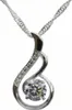 Anhänger mit violettem Zirkonia Crystal mit Singapurkette Produktbild-Vorschau 1