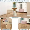A collage of images showing storage ottomans in different settings and configurations. Produktbild-Vorschau