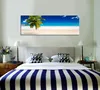 5731 Tropischer Strand Leinwandbild 120x40 cm Produktbild-Vorschau 3