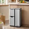 SONGMICS Mülltrennsystem Küche 60 L Tretmülleimer mit 3 Produktbild-Vorschau 1