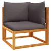 Maison Exclusive - 5-tlg. Gartensofa-Set mit Kissen Holz Produktbild-Vorschau 4