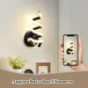 ZMH applique da interno LED nero lampada da parete scala Anteprima dell’immagine prodotto 5