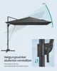 SONGMICS Sonnenschirm 270cm, Ampelschirm, UPF 50+, um 360° Produktbild-Vorschau 4