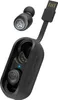 A pair of black JLab GO Air True wireless earbuds with their charging case and USB connector. Anteprima dell’immagine prodotto