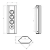 kalb | Multiprise d'angle 4 prises 3x 230V et 2x port USB Voir les images du produit 5