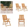 vidaXL Sedie da giardino regolabili 2 pz. Legno massiccio Anteprima dell’immagine prodotto 1