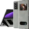 Galaxy Z Fold2 Hülle, Schlank Flip Leder View-Fenster Produktbild-Vorschau 1