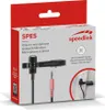 Speedlink Mikrofon SPES. zum Anstecken. Metalclip. schwarz Produktbild-Vorschau 2