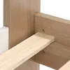 Holzbett 90x200 mit 2 Bettkästen Bett Eiche Braun Weiß Holz Náhled obrázku produktu 6