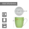 6er Set Variant Grün Kaffeebecher 350ml bunte Produktbild-Vorschau 6