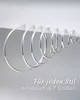 MATERIA Damen Creolen Silber 925 Schmuck - 40mm Ohrringe Produktbild-Vorschau 6