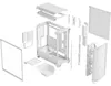 Meshify 3 TG Clear Tint (weiß, Tempered Glass) Produktbild-Vorschau 19