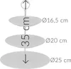 No-Brand 628900040, Rund, Weiß, Porzellan, 256 mm, 251 mm, Produktbild-Vorschau 19