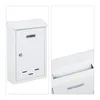 A white mailbox is shown in two views, one full view and one close-up of the interior. Náhled obrázku produktu