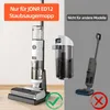 A split image showing a wet dry vacuum cleaner on the left with text overlay and a different wet dry vacuum cleaner on the right with a red X mark. Produktbild-Vorschau