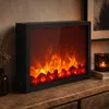 Kominek dekoracyjny LED, metalowy, 10 x 41 x 35 cm Podgląd zdjęcia produktu 2