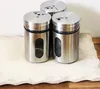 com-four® 12x Salz,- Gewürz,- & Kräuterstreuer Edelstahl Produktbild-Vorschau 2